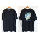 NWT Nautica Men Navy Blue Tee Graphic Sea/Beach Tshirt 100% Soft Cotton M/L/XXXL