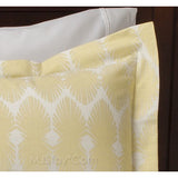 NEW Nate Berkus 3 Piece Brotch Duvet cover Set Lime Drop Cotton Full/Queen/King