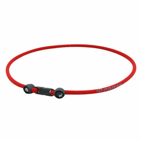 NEW Phiten Series One Aqua Metal Infused Necklace Titanium S1 Size 18" Red