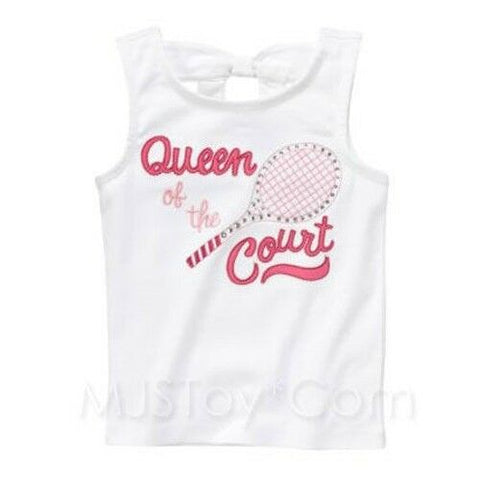 NWT Gymboree glamour Queen Of The Tennis Court Girl Sleeveless Tank Top Size 4/5