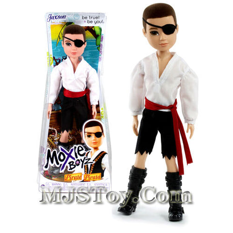 NIB MGA Moxie Boyz Pirate Series Set JAXSON Doll + Pirate's Outfit and Eyepatch