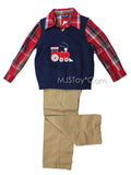 NWT Cherokee Boy Complete Dressy Outfit Vest/Pants/Long Sleeve Shirt Cute 3/4 Pc