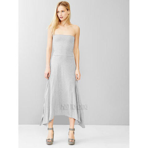 NWT GAP Women Heather Grey 4 ways to wear trapeze maxi midi mini dress JNL Trading NWT GAP Women Heather Grey 4 ways to wear trapeze maxi midi mini dress JNL Trading