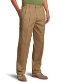 IZOD Men's Heritage Chino Double Pleat Classic Comfort Flex No Iron Pants $69