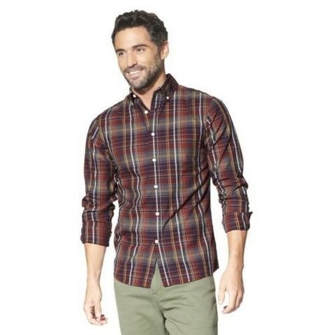 NWT Merona Long Sleeve Tailored Fit Twill Button Down 100% Cotton Shirt S/M/L/XL NWT Merona Long Sleeve Tailored Fit Twill Button Down 100% Cotton Shirt S/M/L/XL