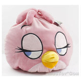 Angry Birds Space Plush Bean Stella Doll Round Fluffy Big Pillow 12x12" Pink