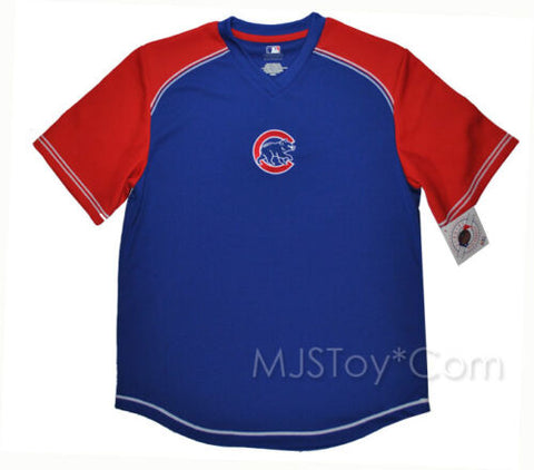 NWT Genuine MLB Merchandise Chicago Cubs Baseball Jersey Mesh Top Red Blue  Shirt