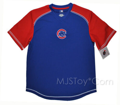 NWT Genuine MLB Merchandise Chicago Cubs Baseball Jersey Mesh Top Red Blue Shirt