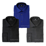 NWT Calvin Klein Slim Fit Non Iron Stretch Poplin Dress Formal Shirt Long Sleeve