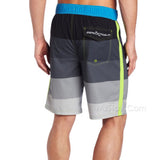 NWT ZeroXposur Men's 4-Way Stretch Boardshort Stripes Swim Trunks w/ Back Pocket