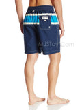 CARIBBEAN JOE men swim trunk swimsuit board shorts Stripe/Plaid Beach Style
