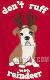 NWT GYMBOREE Don't Ruff with Reindeer PUP with antler T-Shirt Red Christmas Tee