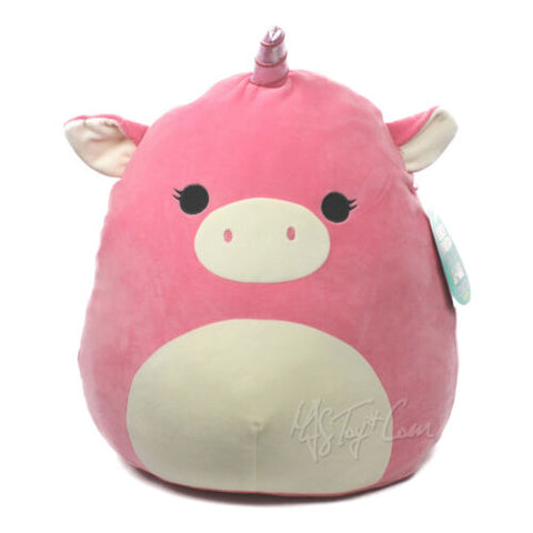 KellyToy Squishy Squooshems Squeeze Cuddle Me Plush Pillow Doll Unicorn Zoe 18"