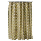 NEW Threshold Yellow Circle Shower Curtain 72x72" 100% Cotton Buttonhole Top