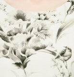 NWT Ann Taylor LOFT FLORAL Linen V-BACK DRESS Cute Comfy Flattering Dress SZ 4/6