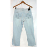 Nine West Stylist Jeans Bling Karen Floral Capri Women Pants