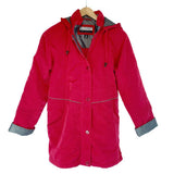 NWT Big Chill Women Warm Red Ultra Silk Caplet Jacket Very Nice Soft Coat S