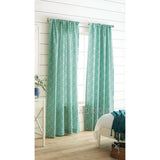 NEW Threshold One Window Treatment Panel Tan/Green Greek Key 54"x84" Curtain
