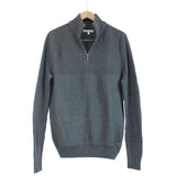 CK Calvin Klein Jeans Stylist Men Waffle-Knit 1/4 zip Pullover Sweater