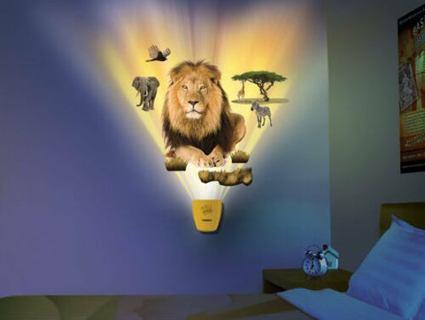 NEW Uncle Milton Wild Walls Safari Adventure Light n sound Wallscape Wall Decor