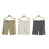 NWT IZOD Men Flat Front Cargo Shorts Pants 100% Cotton 10.5" inseam Sz 32-42 $60
