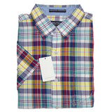 NWT Nautica Men Shirt Linen/Cotton Regular Fit Short Sleeve Pointed Collar M-2XL