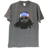 Duck Dynasty Commander T-Shirt Tee WILLIE ROBERTSON w/ Flag Bandana