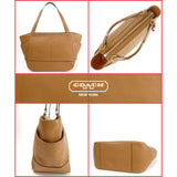 NWT COACH F23284 Tote Bag Smooth Park Leather Carryall British Tan Handbag Purse
