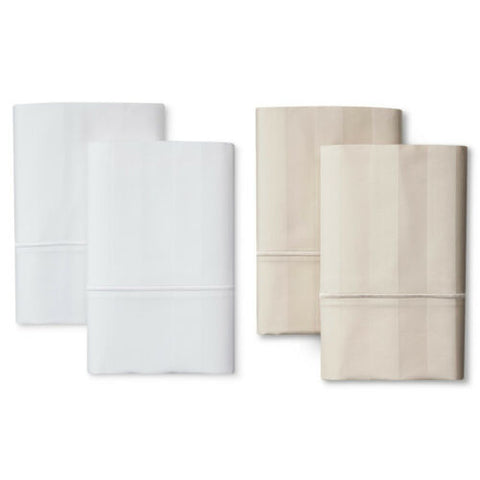 NEW Fieldcrest Luxury Damask 500 Thread Count 100% Egyption Cotton 2 Pillowcases
