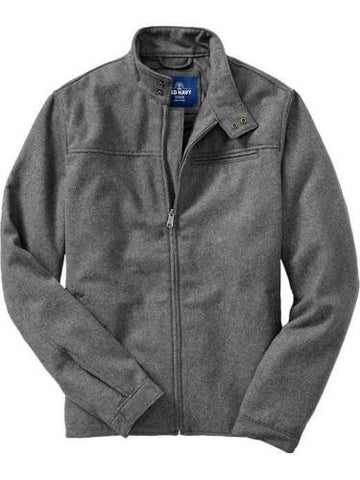 Old Navy Collection Large Junior Grey/Black Zipper Jacket RN 54023 CA 17897