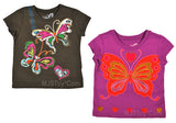 NWT Children's Place Glittery Butterfly Graphic T-Shirt