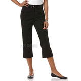 Rafaella Classic Stretch Poplin Cargo Higher Rise Straight Hip Capri Pants $58
