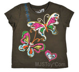 NWT Children's Place Glittery Butterfly Graphic T-Shirt