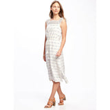 NWT Old Navy Cute Stylist Beautiful Crochet-Yoke Soft Linen-Blend Midi Women S-L