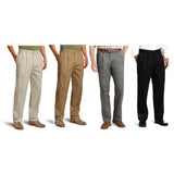 IZOD Men's Heritage Chino Double Pleat Classic Comfort Flex No Iron Pants $69