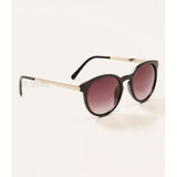 NWT Ann Taylor LOFT Cute Sleek Trendy Round Keyhole Sunglasses Black/Pink HOT