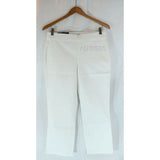NWT Bandolino KATIE Women Pants Super Stretch Pull-On Capri White/Navy/Black