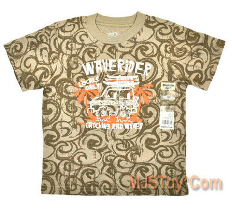 NWT Oshkosh Wave Rider Local Only Catching Rad Waves T-Shirt 3T Tee