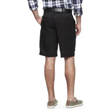 Haggar H26 Men's Solid Performance Soft Cool Flat Front Khaki Shorts