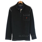NEW Men Nautica Long Sleeve Men 1/4 Zip Pullover Shirt 100% Cotton L-XXL 3 Color