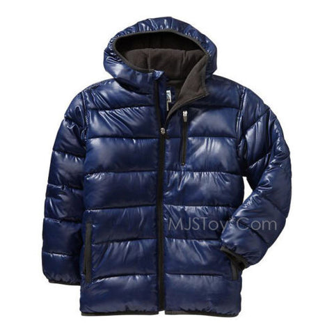 NWT Old Navy Boy's Hooded Frost Free Quilted Puffer Jacket Warm