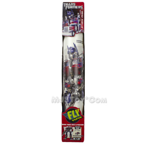 NEW 2007 Transformers OPTIMUS PRIME Fly Paper Poster Removable Reusable Decor
