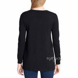 NWT DKNY Jeans Super Soft Women Lightweight Pullover V-Neck Tunic Sweater Size S