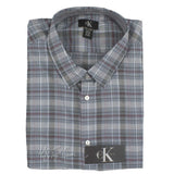 NWT Calvin Klein CK Men's Shirt 100% Cotton Long Sleeve Pointed Collar XL/2XL