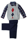 NWT Cherokee Boy Complete Dressy Outfit Vest/Pants/Long Sleeve Shirt Cute 3/4 Pc