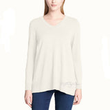 NWT DKNY Jeans Super Soft Women Lightweight Pullover V-Neck Tunic Sweater Size S