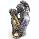Vintage Candle Holder Lover Art 12" High Quality Resin Statue Sculpture Figurine
