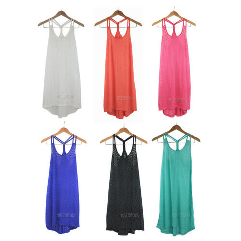 NWT Balance Swim Beach Sheer Dress Cover-Up Collection 6 Colors Size S-XXL $46