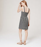 NWT Ann Taylor LOFT 100% Cotton Striped Strappy Flare Summer Beach Dress S/M/L