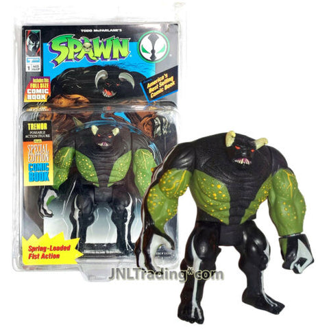 Year 1994 McFarlane Toys Spawn Series 5 Inch Tall Figure - TREMOR with Spring Lo